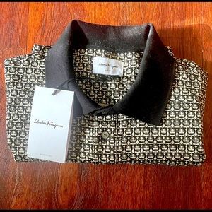 Salvatore Ferragamo - Mens XXXL - Jacquard Gancini Polo